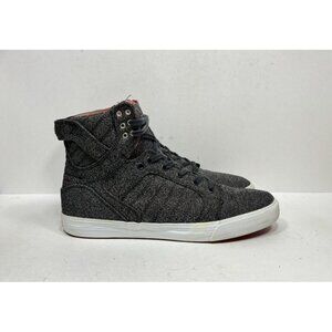 Supra Muska 001 Skytop‎ Size 13 Gray High-Top Skate Shoes Rare Canvas Sneakers